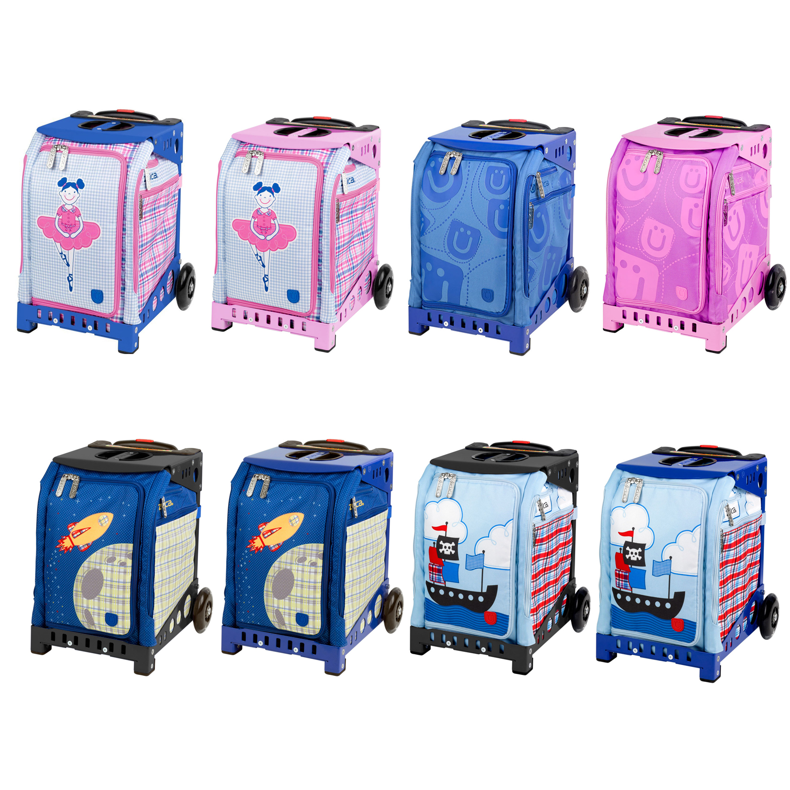 Details About Zuca Mini Rolling Bag With Built In Seat For Kids Ages 4 Choose Your Design