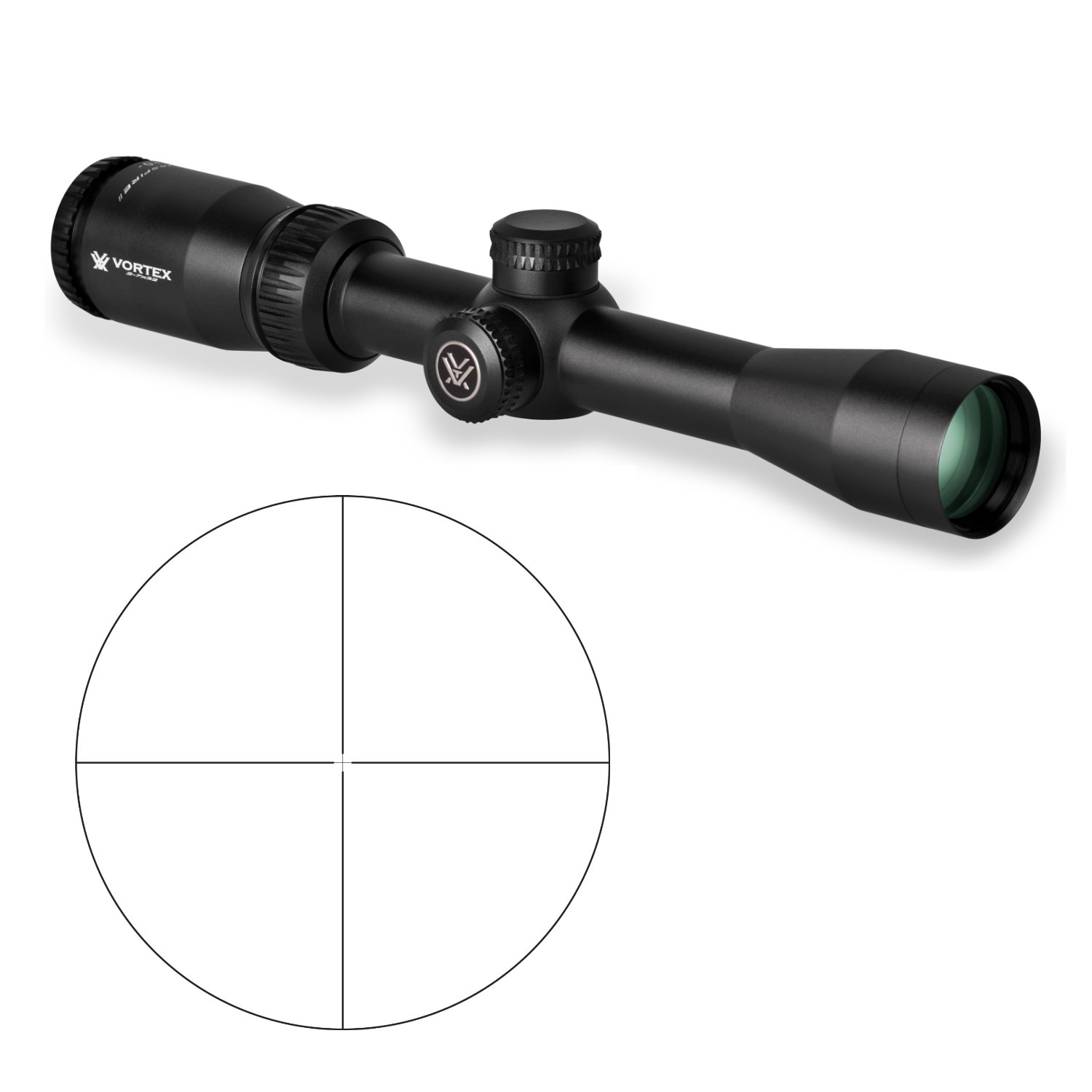 Vortex Crossfire II 2 7x32 Riflescope V Plex MOA Reticle