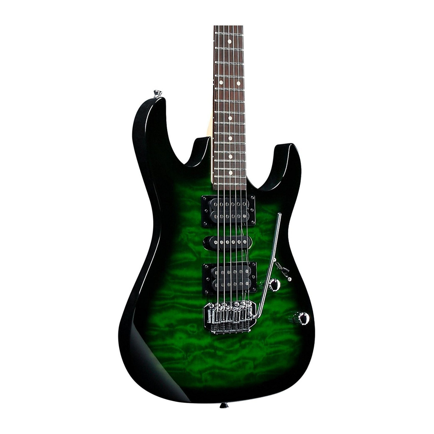 Ibanez GRX70QA GIO 6-String Electric Guitar Starter (Transparent