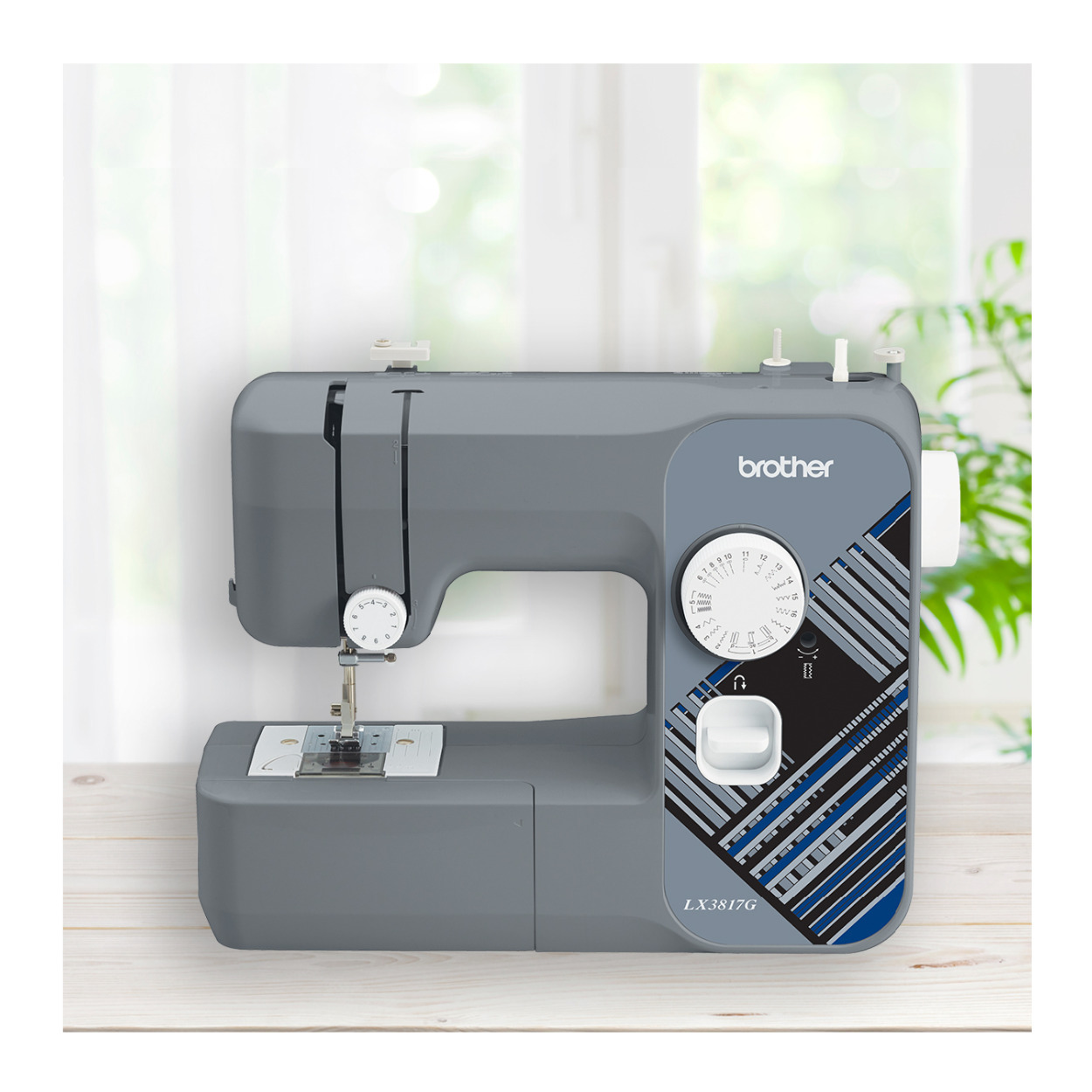 Brother RLX3817G 17-Stitch Sewing Machine Gray | eBay