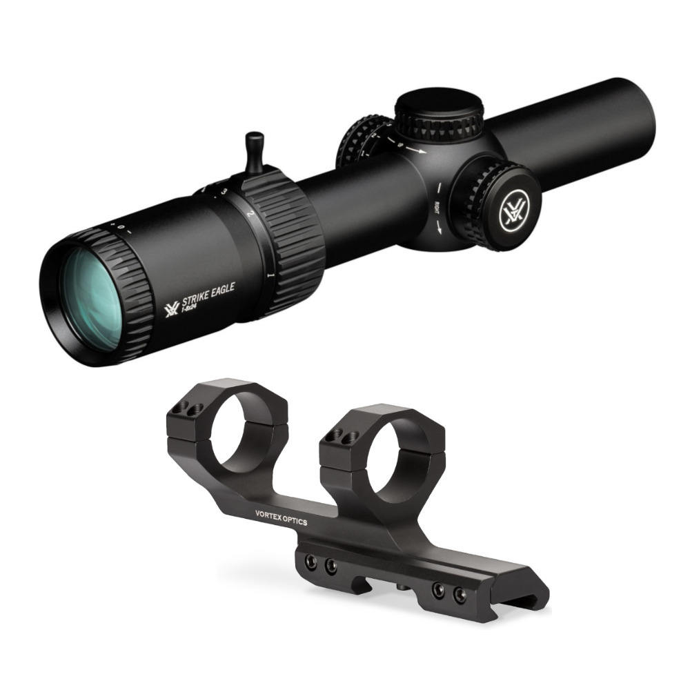Vortex Strike Eagle 1-8x24 Riflescope 2020 Model Cantilever Rings