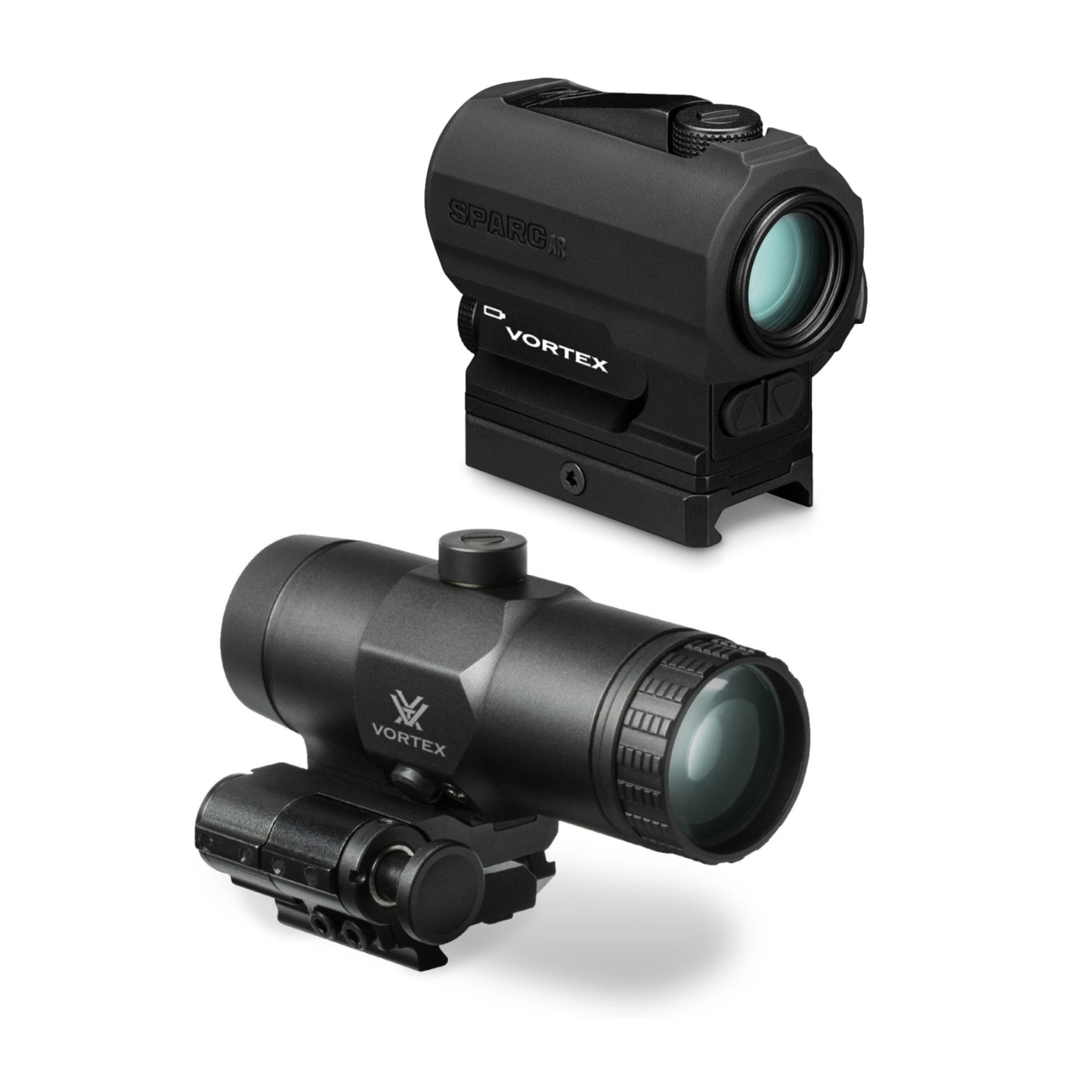 vortex vmx-3T＆vector optics mavergick Ⅱ VMX-3T - Vortex VMX-3T Magnifier with Flip Mount - Matte Black