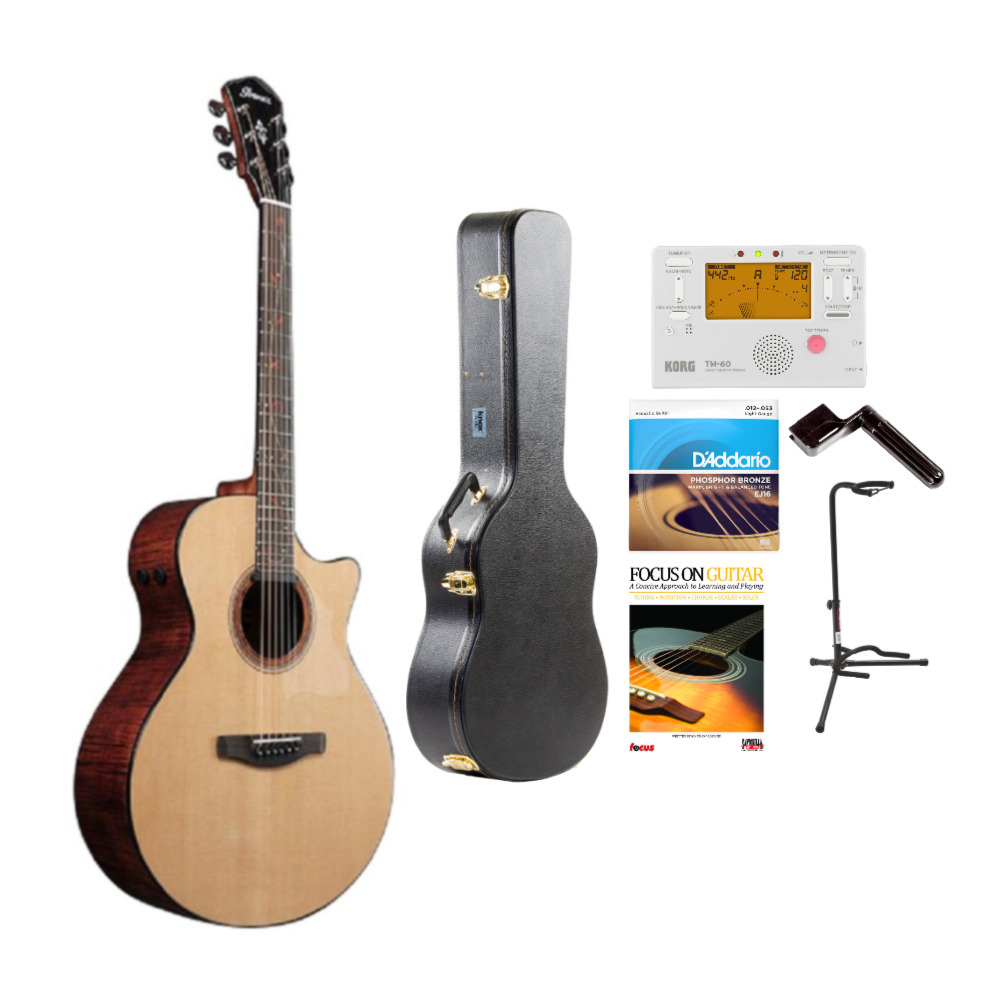 Ibanez AE325 Series 6String AcousticElectric Guitar (Natural Low