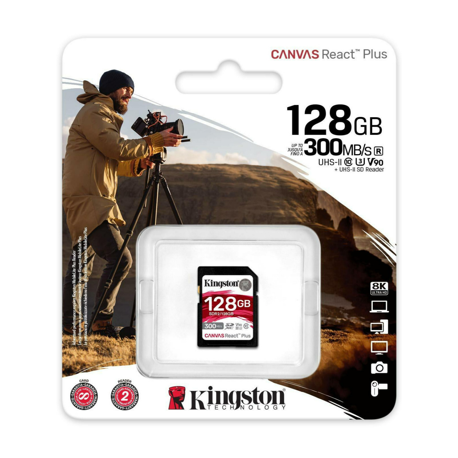Italy's Cartridge Micro SDHC 128GB Classe 10 | Kingston Canvas Select + Adattatore SD - 80MB/s UHS-I - 5