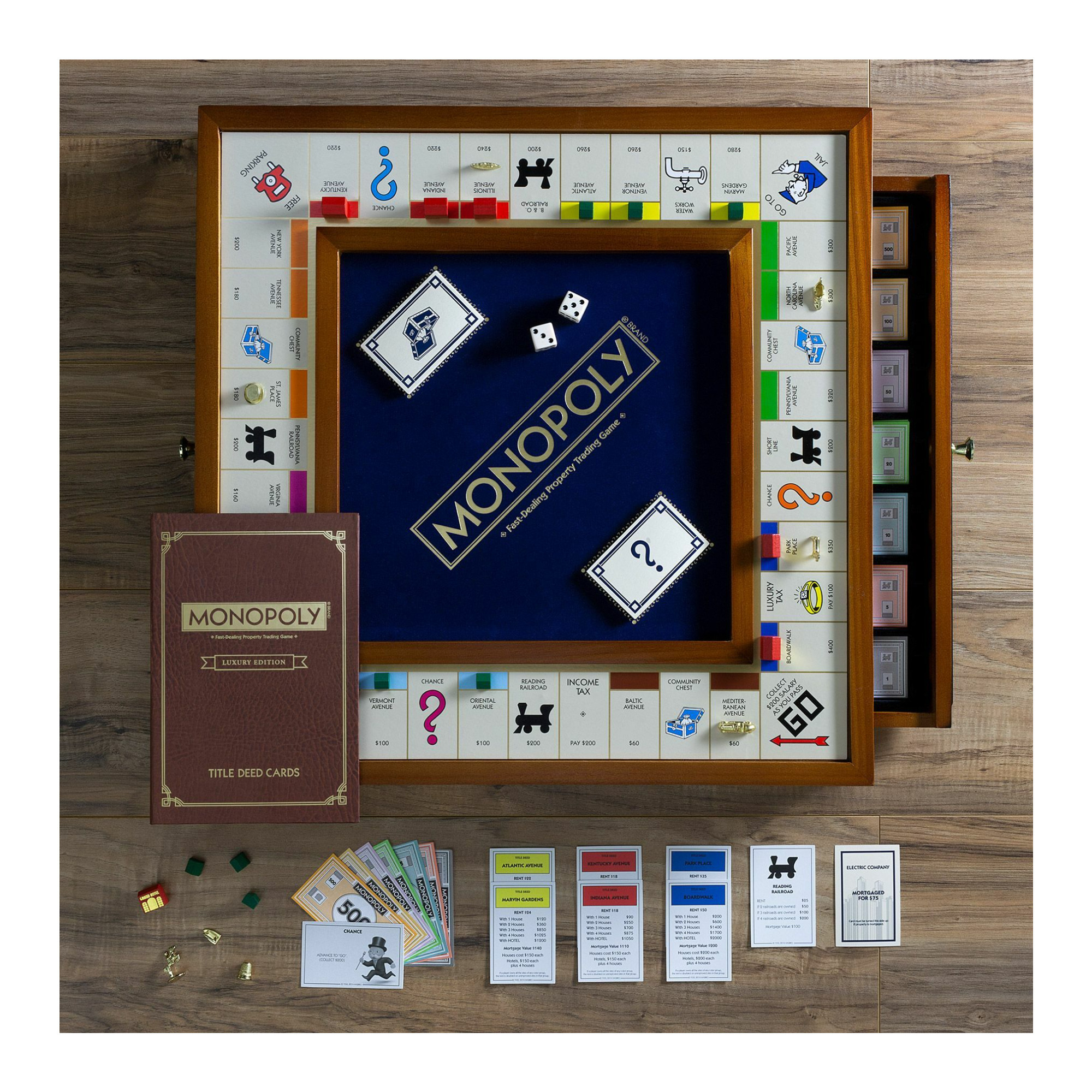 WS Game Company Monopoly Trophy Luxury Edition Board Game