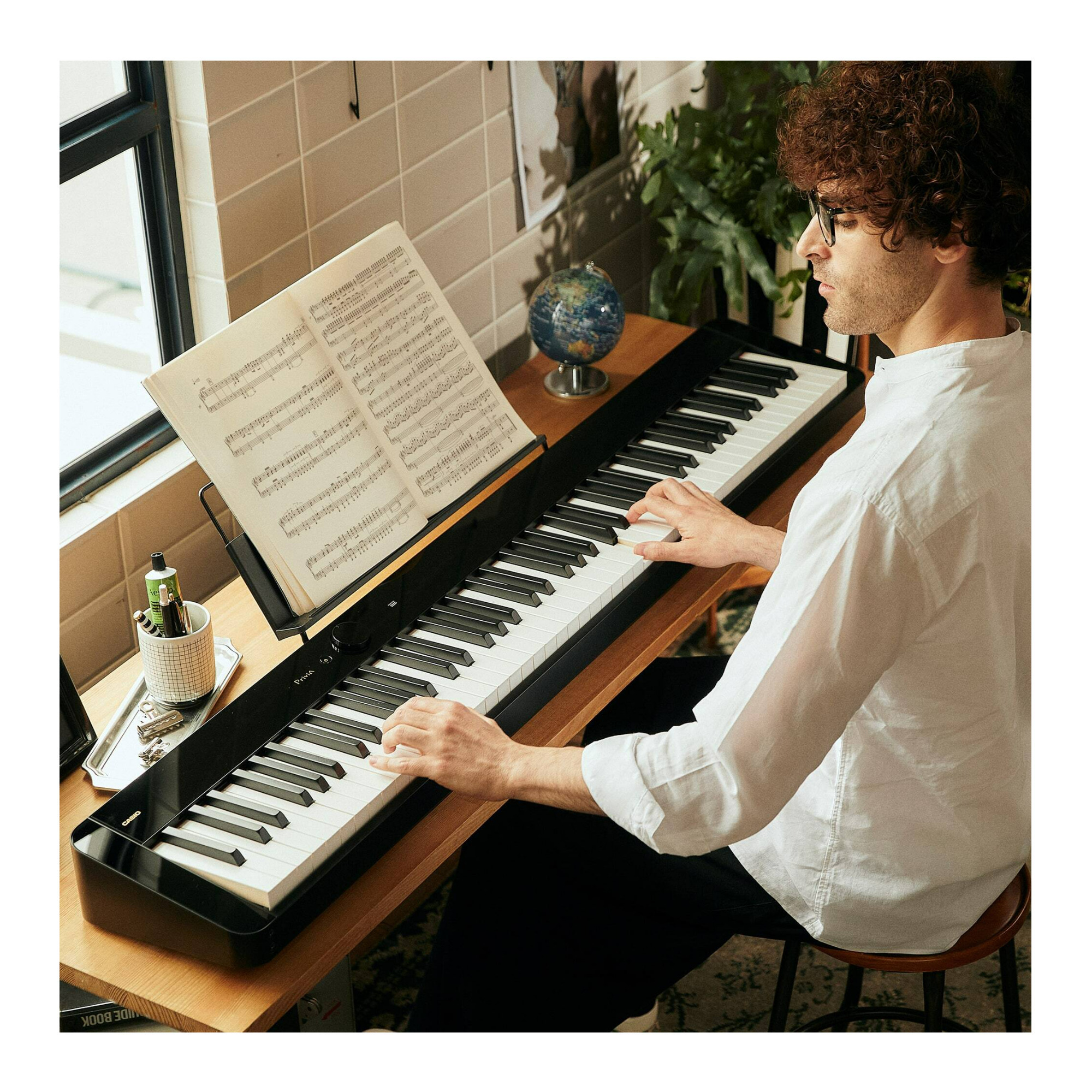 Casio PX-S5000 Privia 88-Key Digital Piano 23 Built-In Tones 