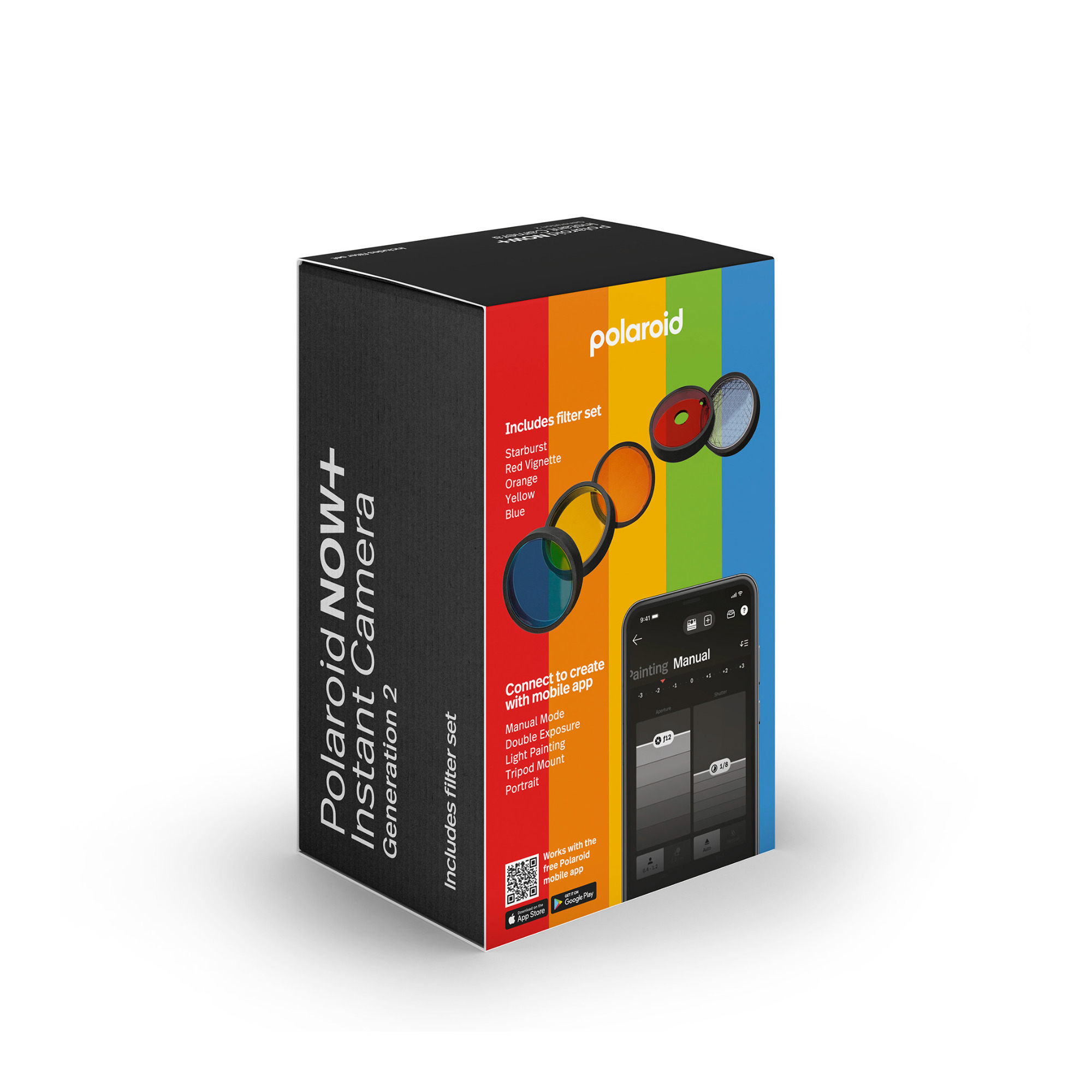 Koop Polaroid - Now Gen 2 Camera Blue Color film I-Type 40-pack - Bundle - Gratis verzending