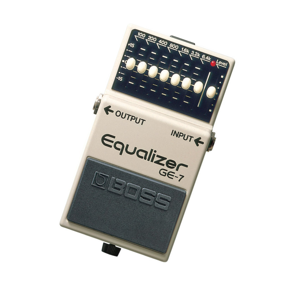 BOSS GE-7 7-Band 100 Hz to 6.4 kHz Frequency Range Equalizer Pedal