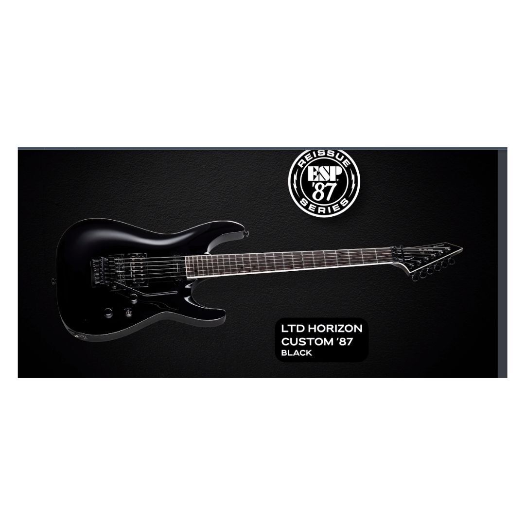 ESP LTD Horizon Custom 87 6-String Electric Guitar (Black) | eBay