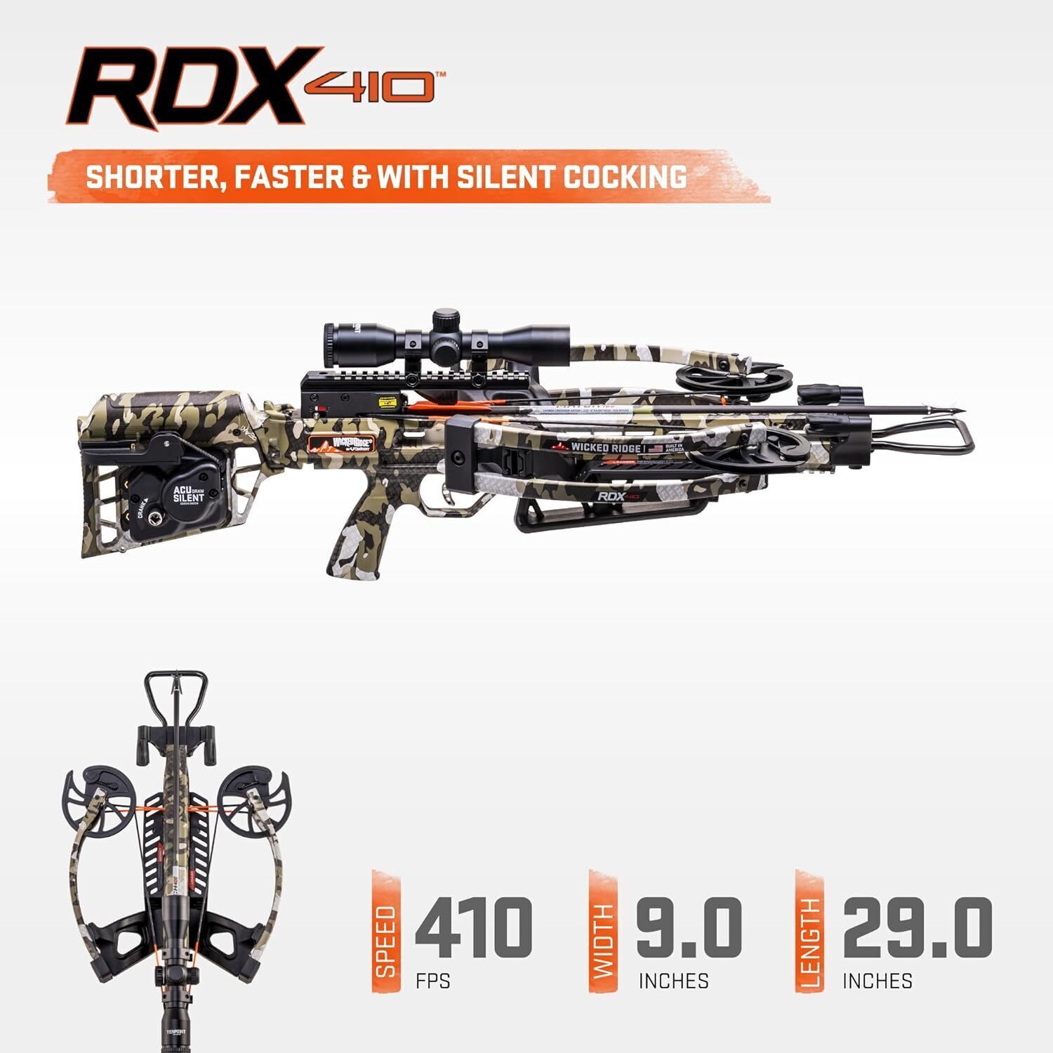 TenPoint Wicked Ridge RDX 410 Reverse-Draw Crossbow Hunting | eBay