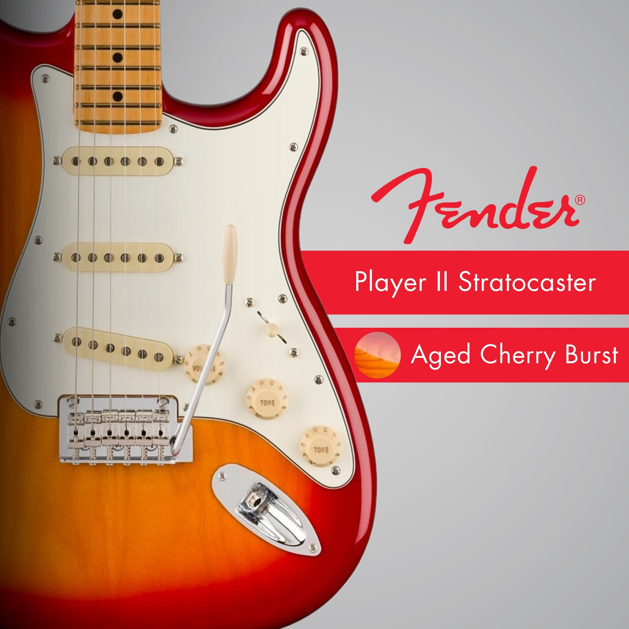 Fender Player II Stratocaster 6 String Electric Guitar (Aged