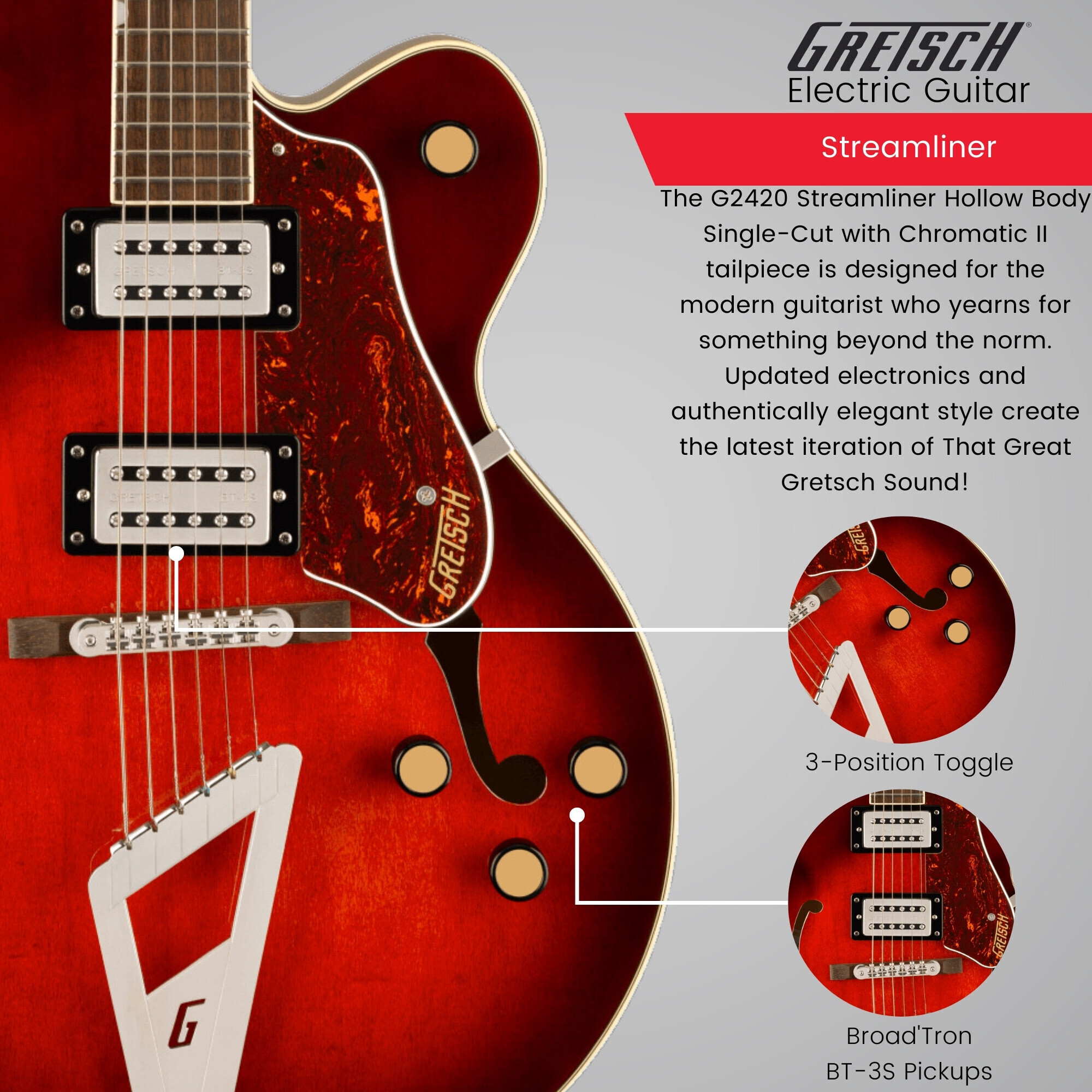 Gretsch G2420 Streamliner Hollow Body Single Cut Electric Guitar