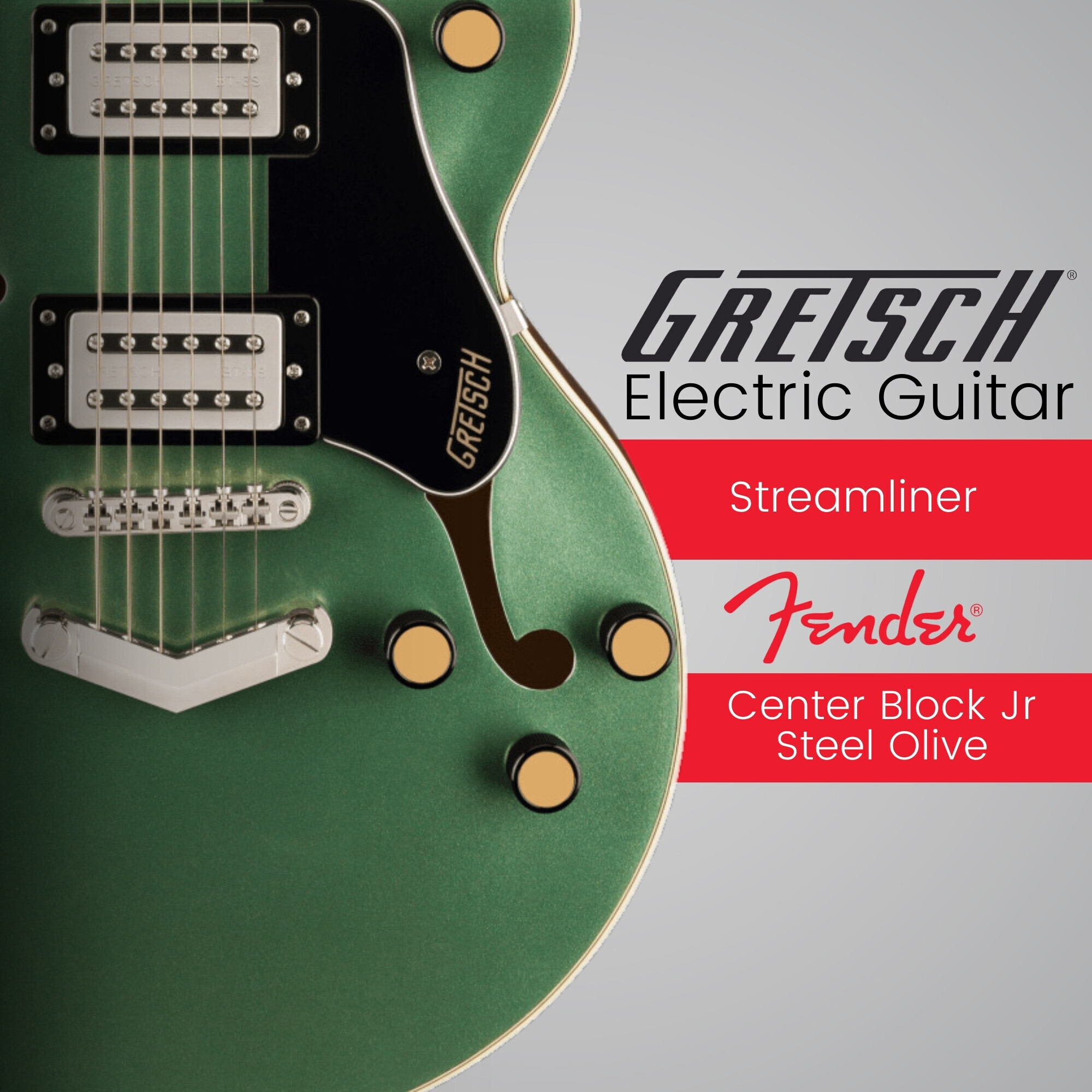 Gretsch G2655 Streamliner Center Block Jr. Electric Guitar Bundle