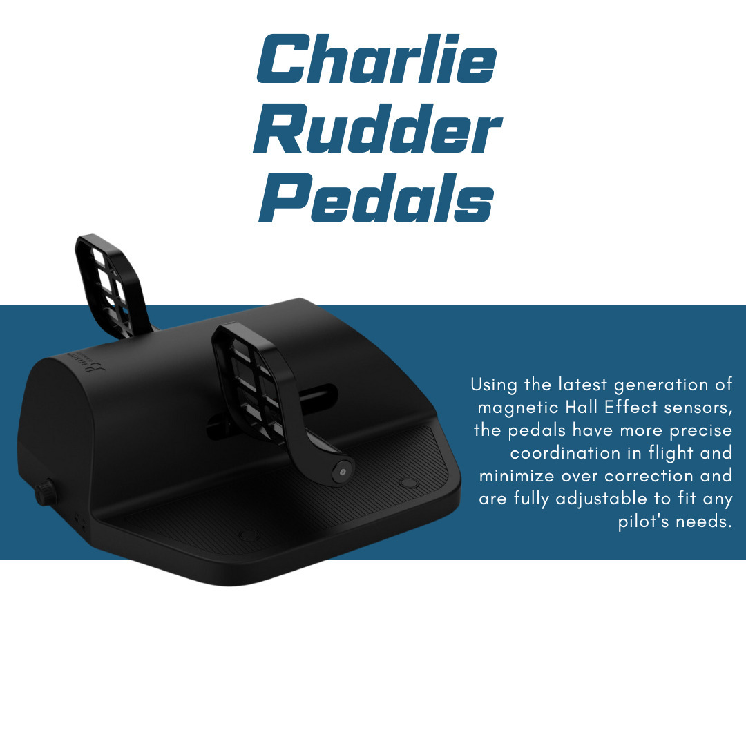 Honeycomb Aeronautical Charlie Rudder Pedals with Bravo Throttle