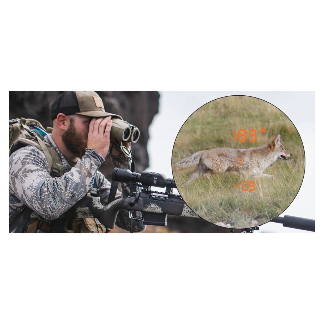 Jumelles Laser ATN 10x42 LRF 2000 - Télémètre 5-2000m - Étanches Et Compactes - Idéales Chasse Et Observation