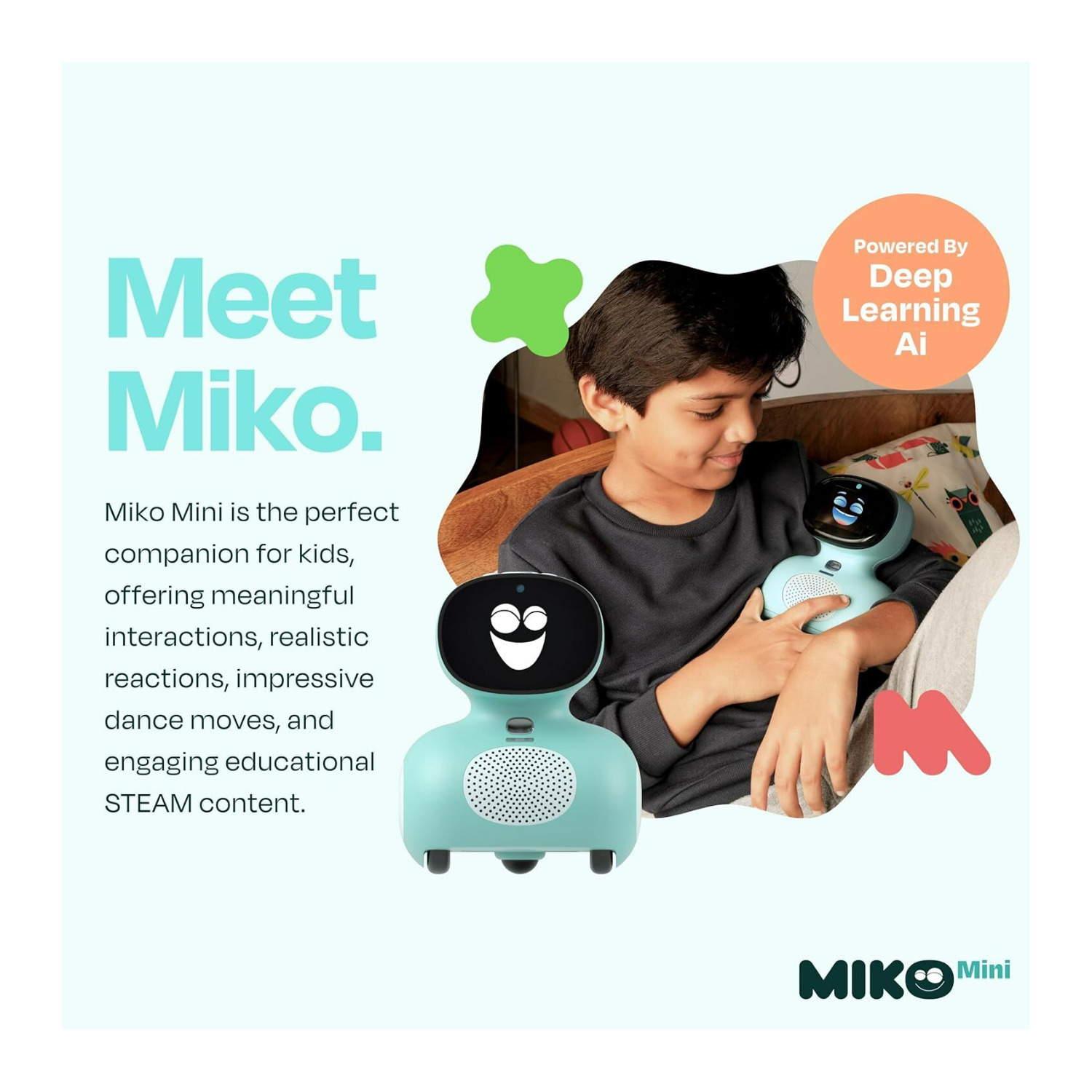 Miko Mini Interactive GPT Powered AI Kids Robot STEAM Learning