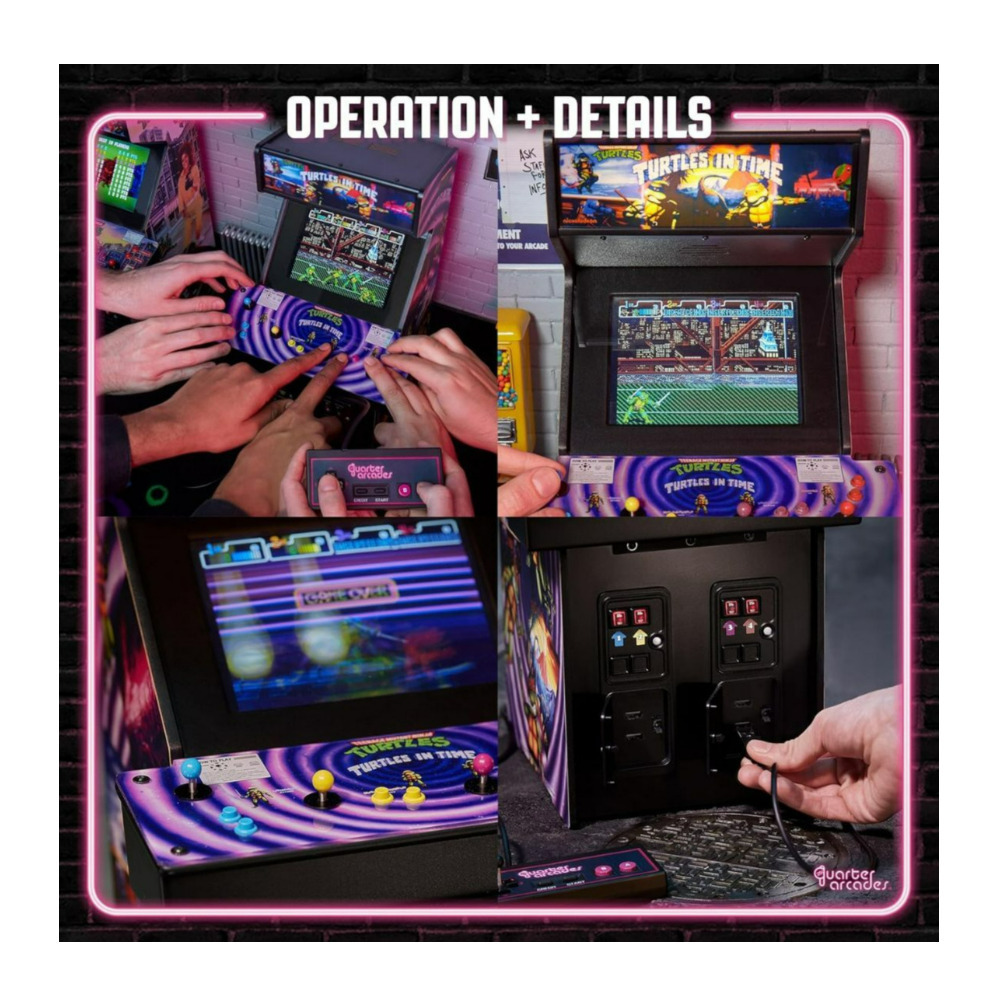 Numskull Quarter Arcades - TMNT Turtles in Time Mini Arcade 1/4