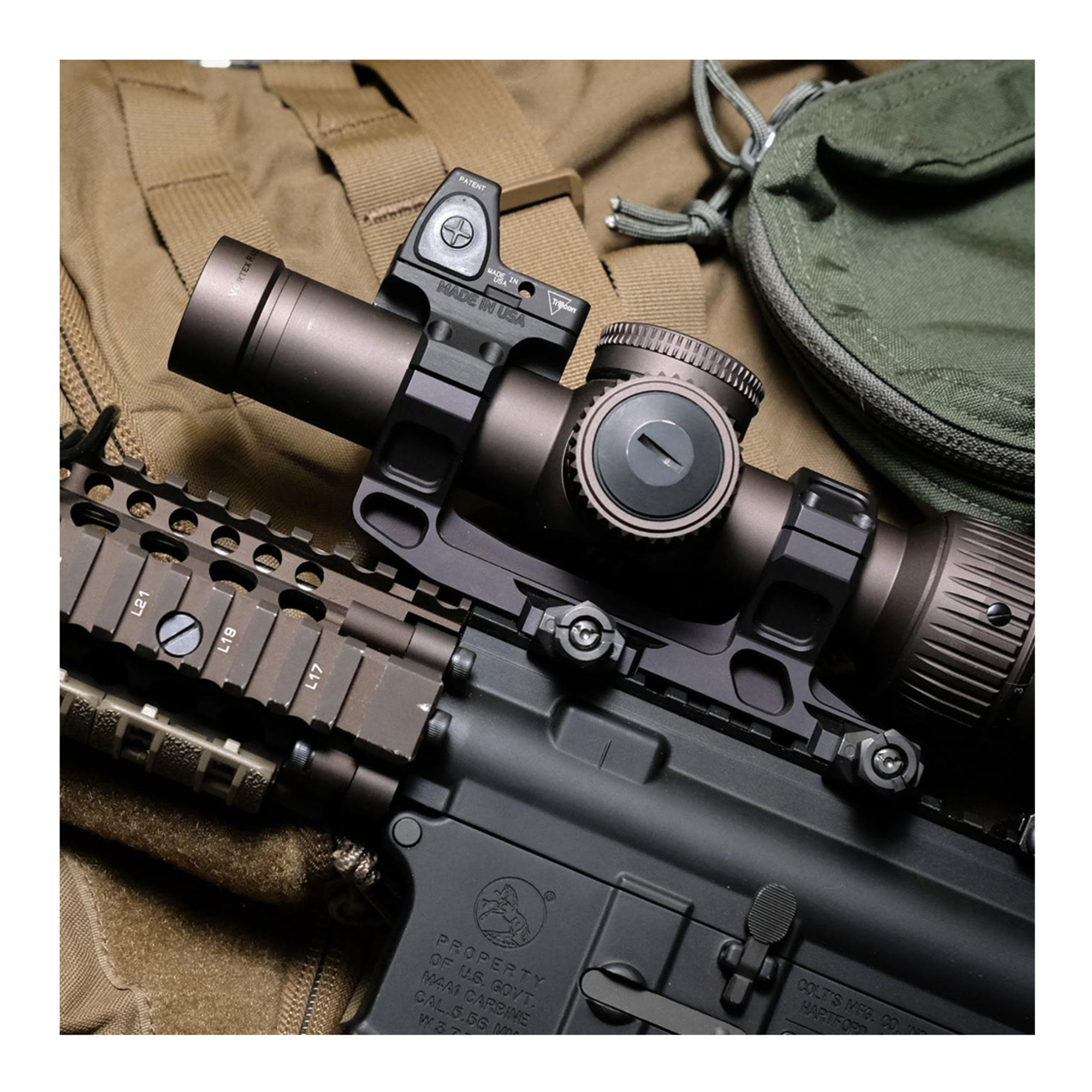 Reptilia ROF-90 MIL-STD Geissele 30mm AUS Mount (Black Anodized