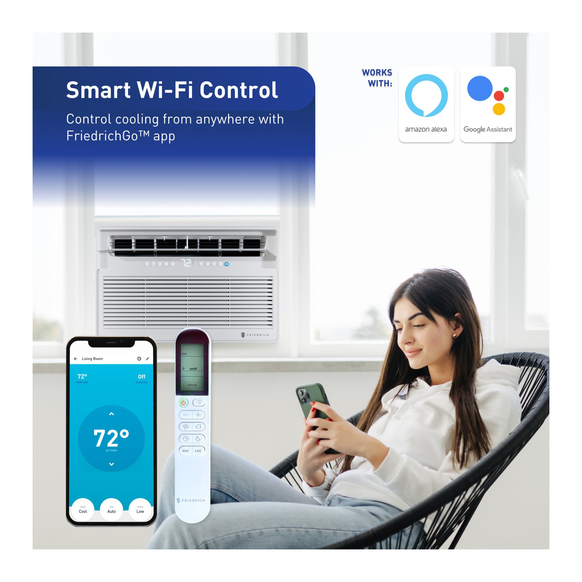 Friedrich CCV24A30A Chill Premier Inverter Smart Window Air
