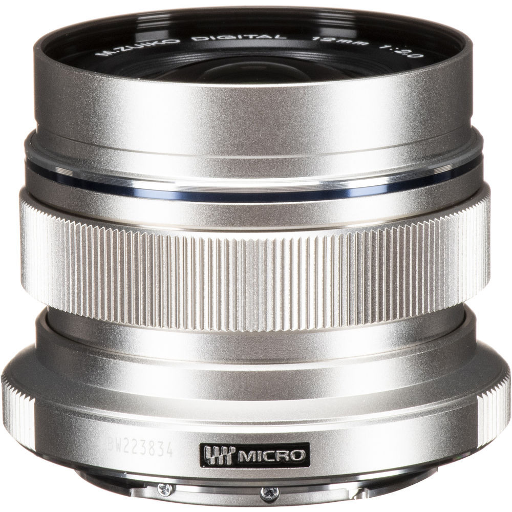 Olympus M. Zuiko Digital ED 12mm f/2.0 Lens Silver NEW 50332179349