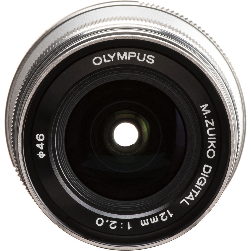 Olympus M. Zuiko Digital ED 12mm f/2.0 Lens Silver NEW 50332179349