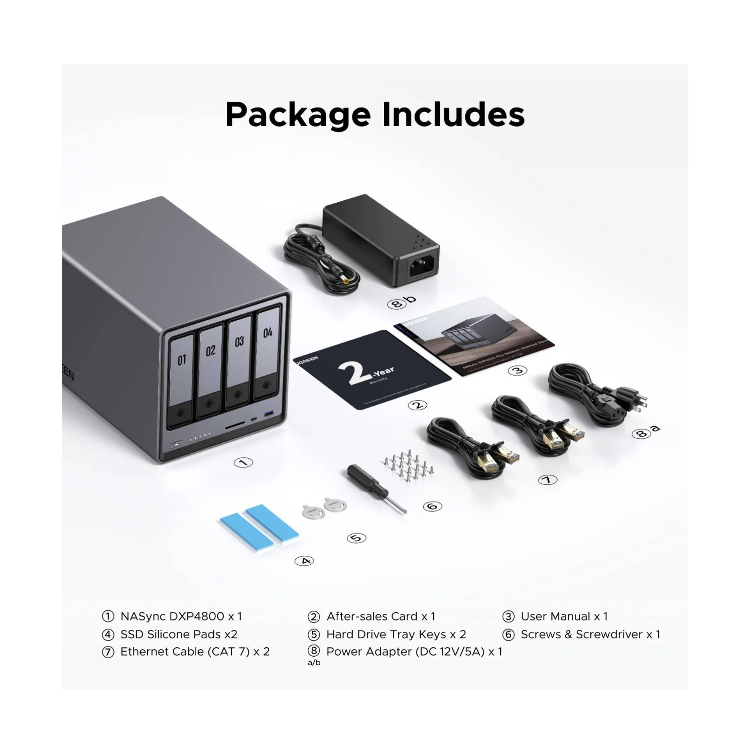 UGreen NASync DXP4800 4-Bay NAS Enclosure FAST Storage | eBay