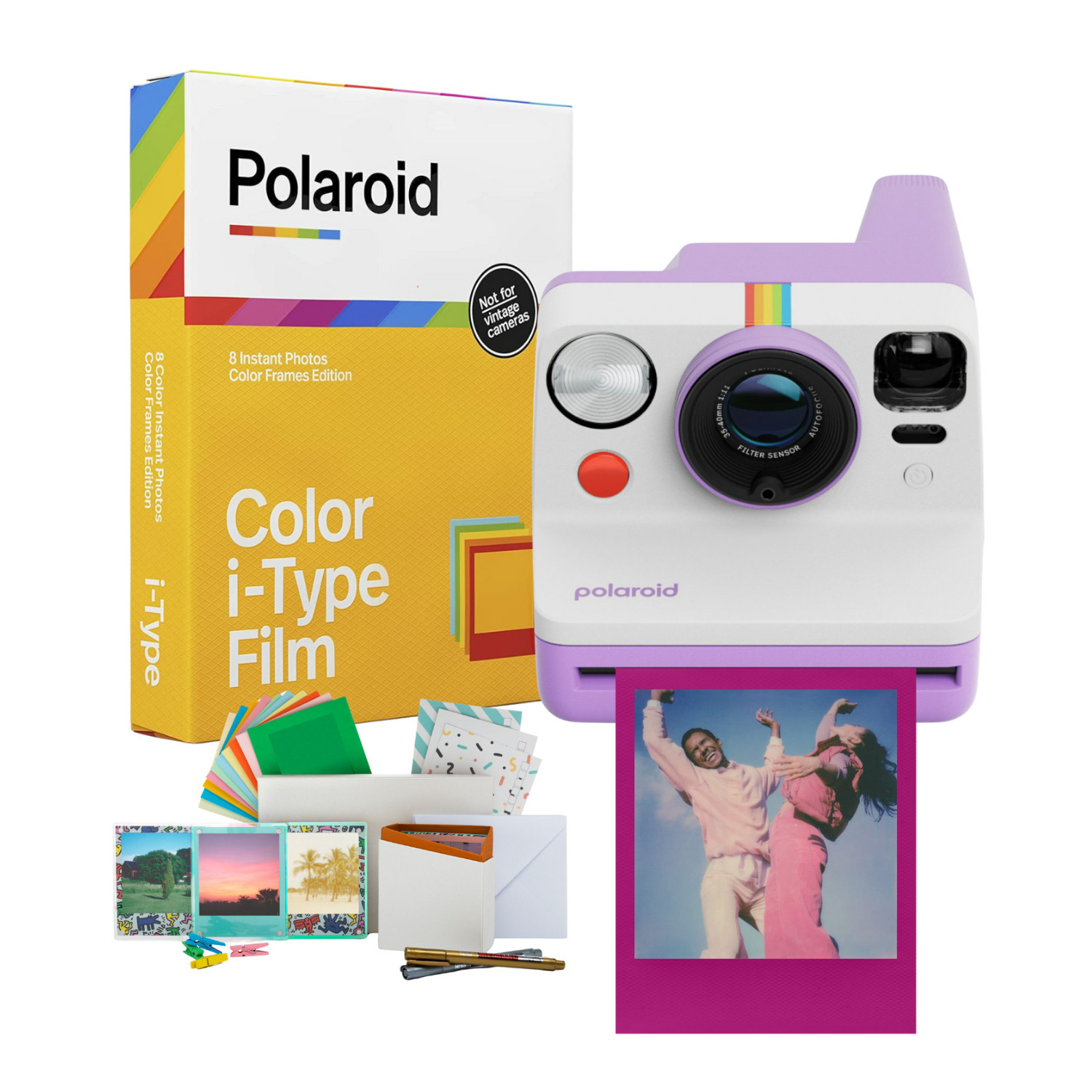 Polaroid Now Generation 3 Analog Instant Camera Accessories Bundle