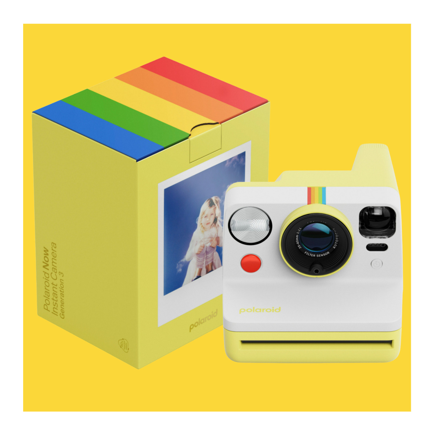 Polaroid Now Generation 3 Analog Instant Camera Accessories Bundle