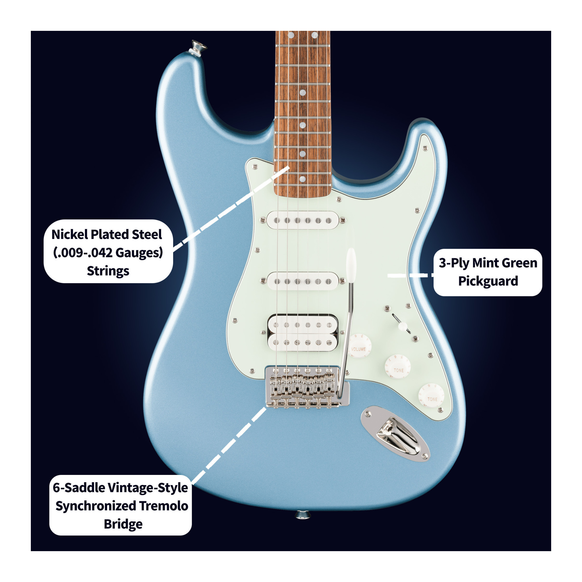 Fender Squier Limited Edition Classic Vibe '60s Strat HSS (Ice