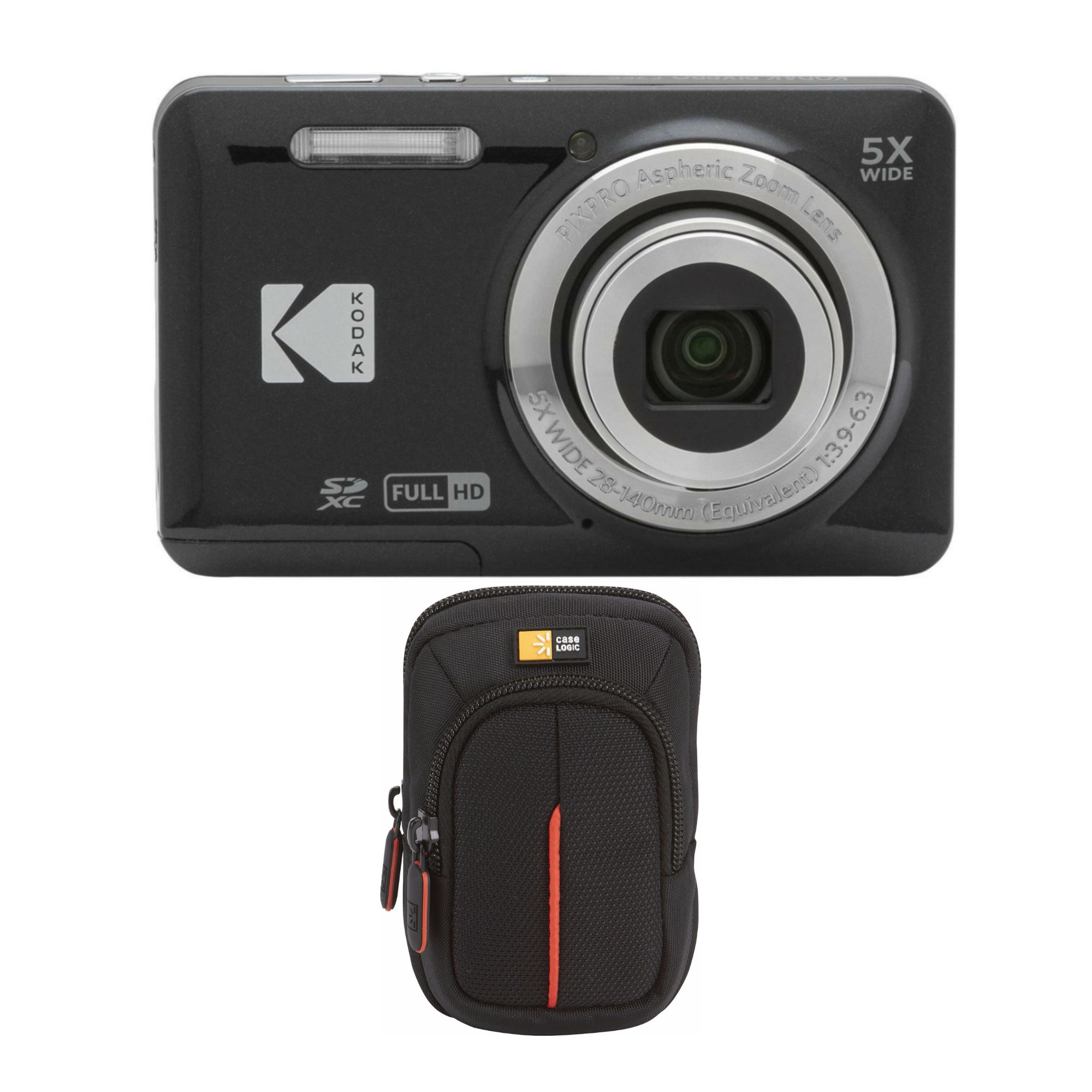 Kodak PIXPRO Friendly Zoom FZ53 Digital Camera Black Bundle | eBay