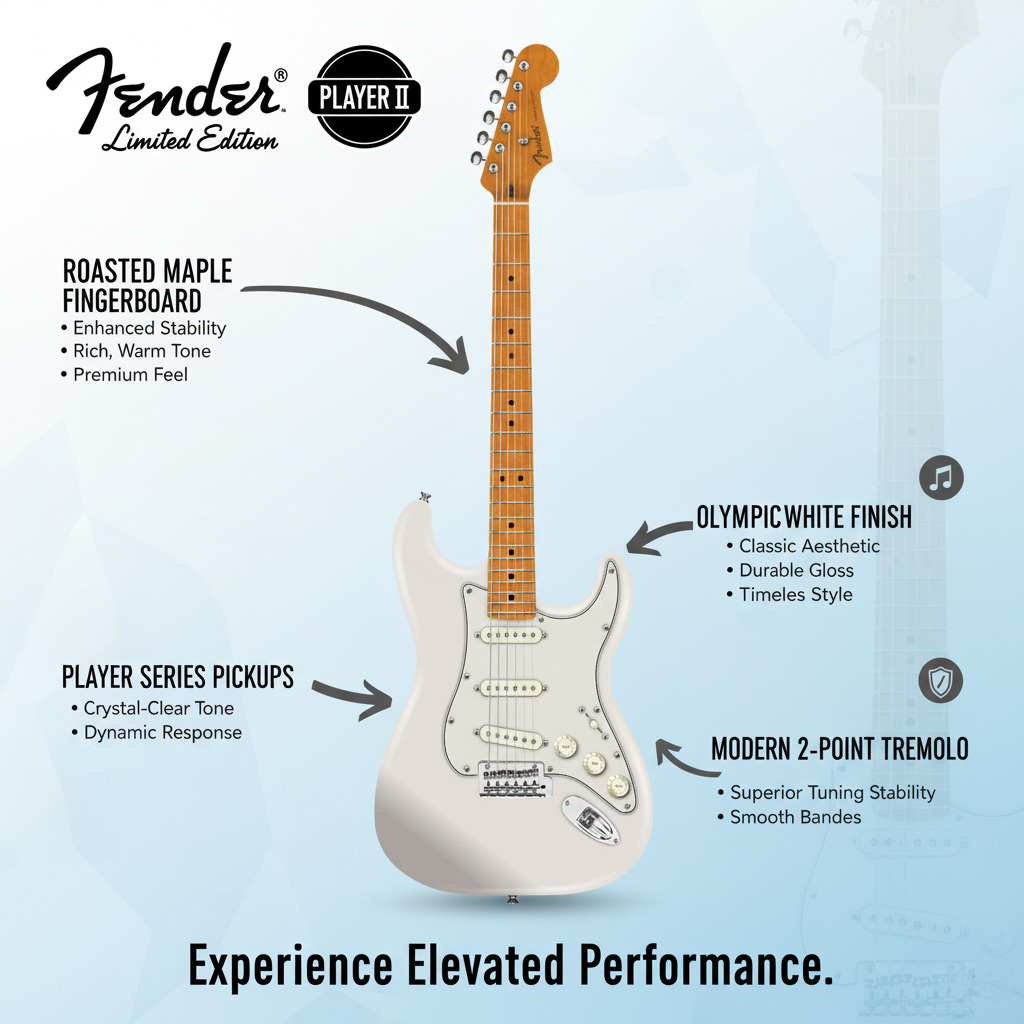 Fender Limited Edition Player II Stratocaster (Olympic White) | eBay