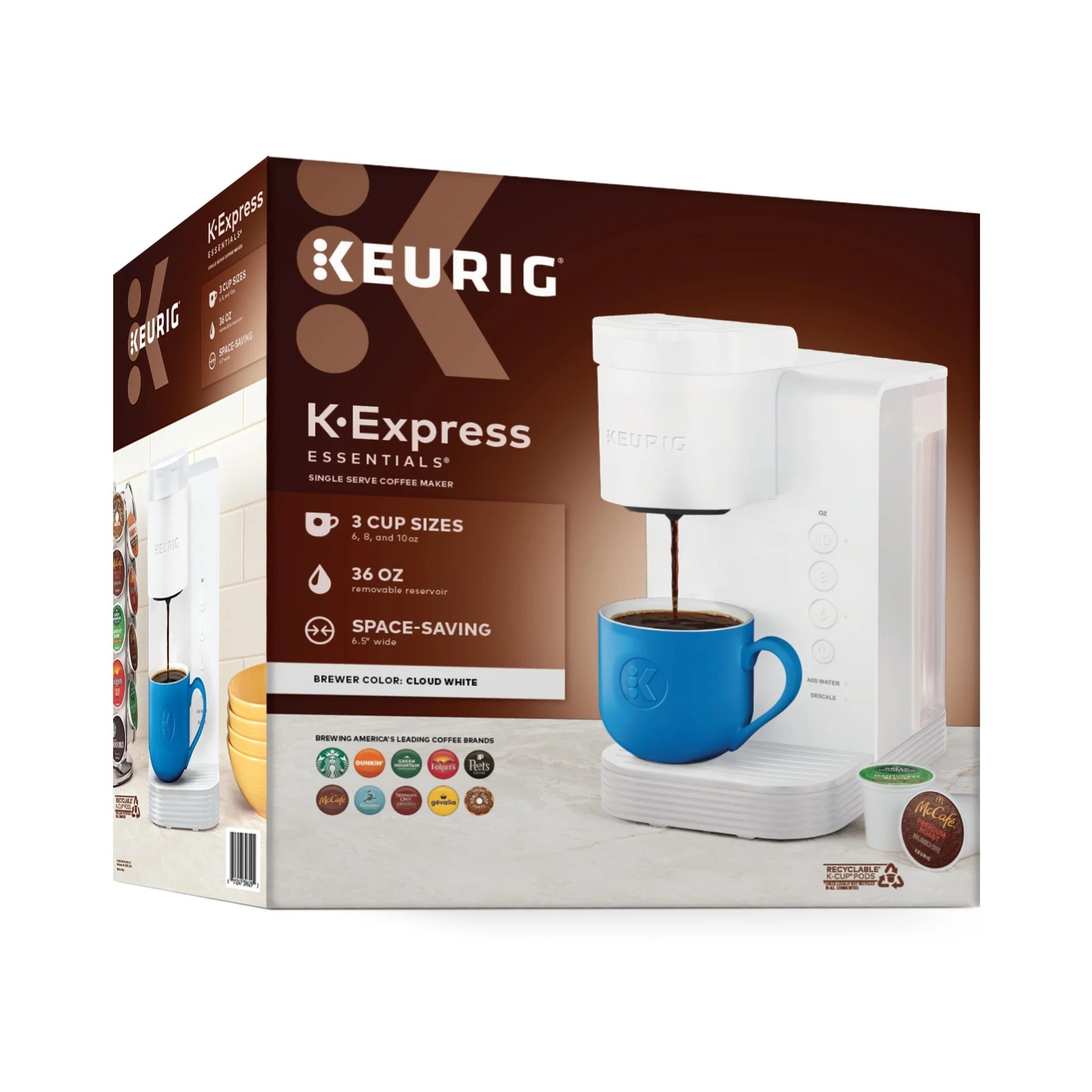 Keurig K-Express Essentials Single-Serve K-Cup Pod Coffee Maker