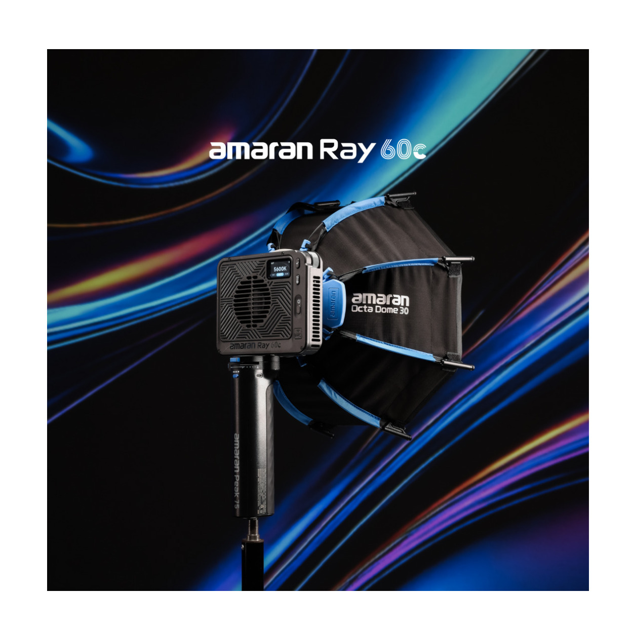 Amaran Ray 60c Full-Color COB RGB LED Video Light with OmniColor