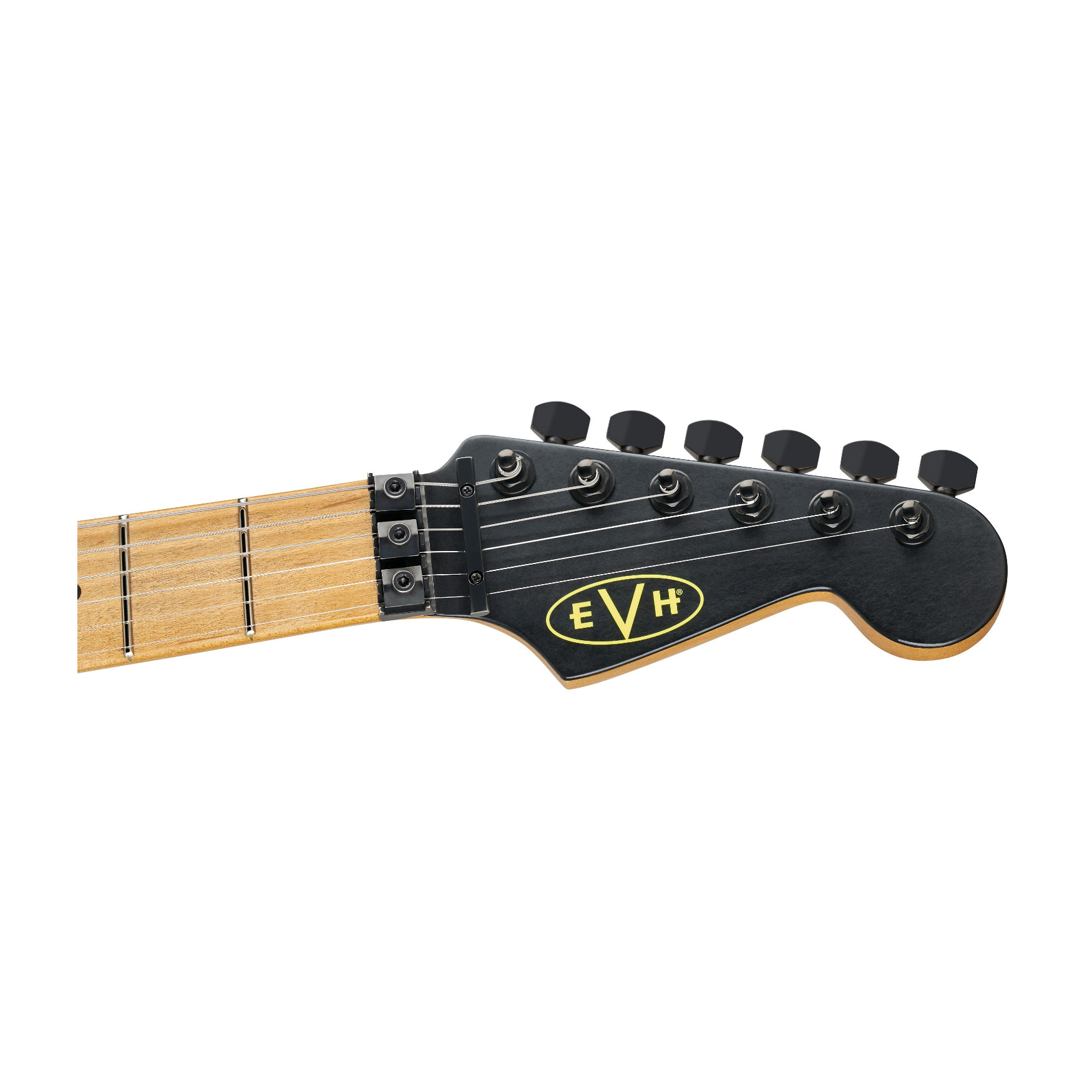 EVH Limited Edition Striped Guitar Frankenstein (Black with Yellow