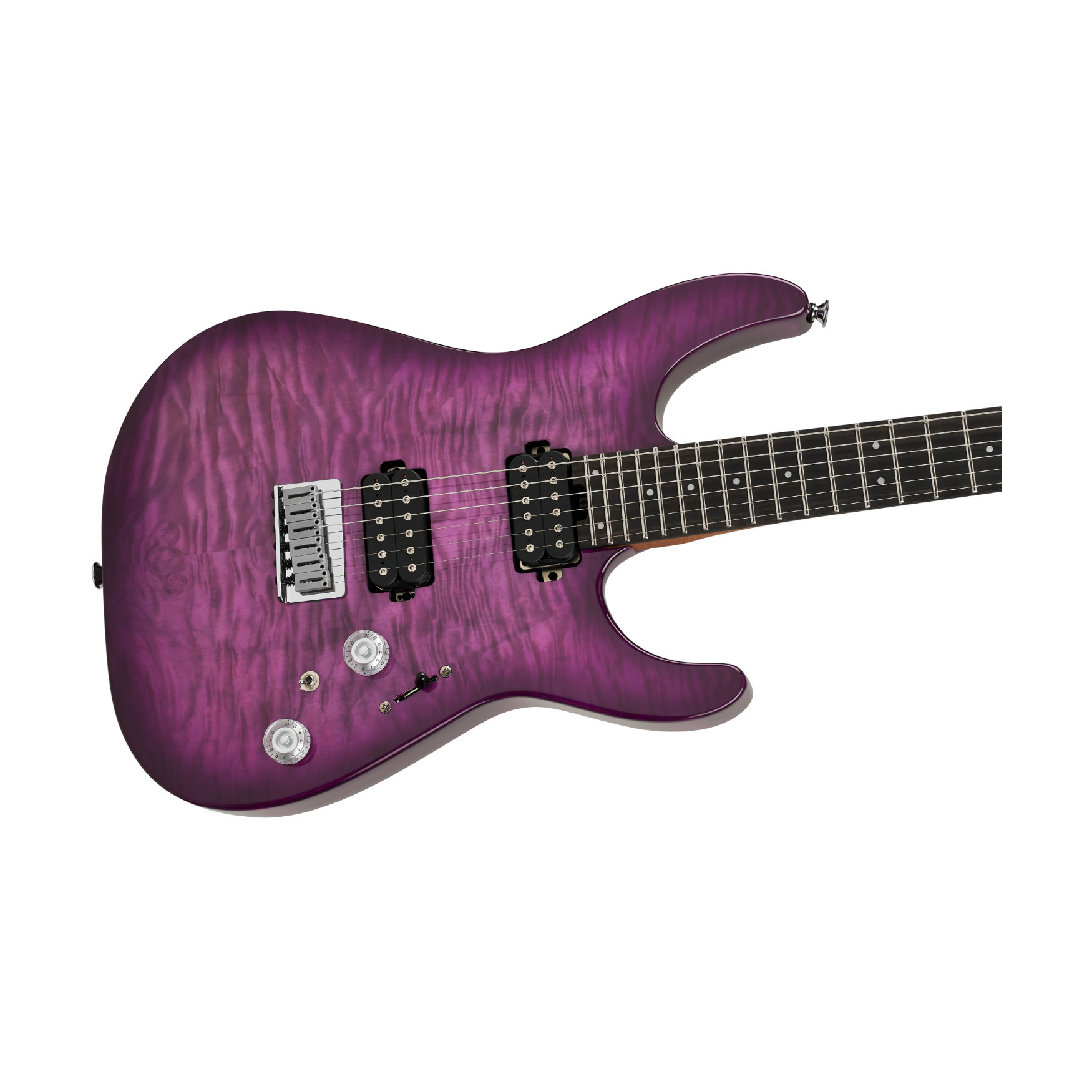 Charvel Pro-Mod Plus DK24 HH HT EB QM Electric Guitar (Violet
