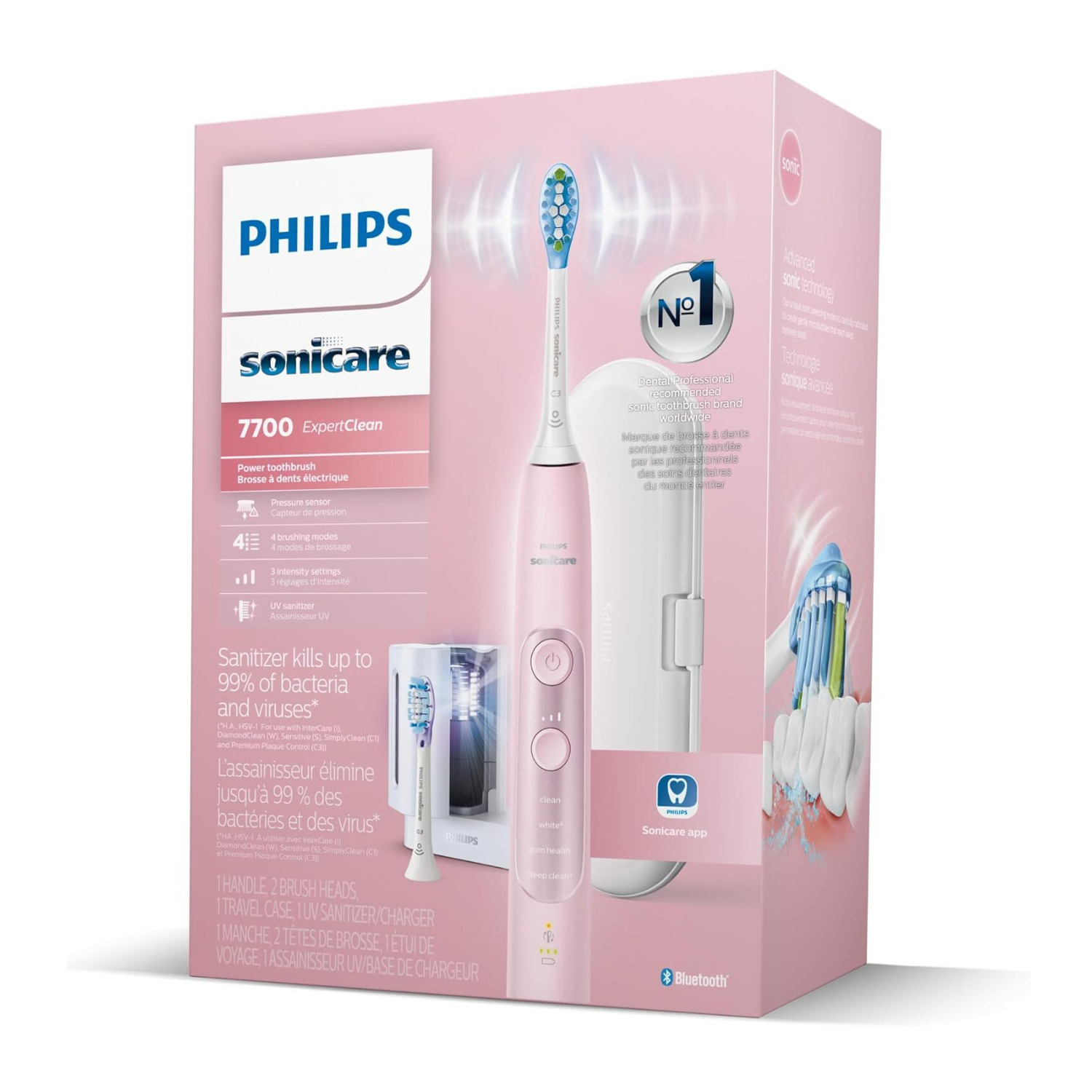Philips Sonicare ExpertClean 7700 Electric Toothbrush with UV
