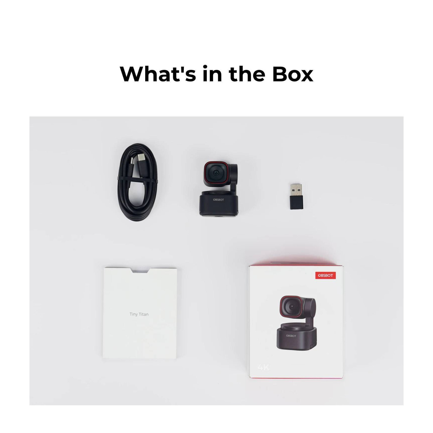 OBSBOT Tiny 3 Lite AI-Powered Spatial Audio 4K PTZ Lite Webcam | eBay