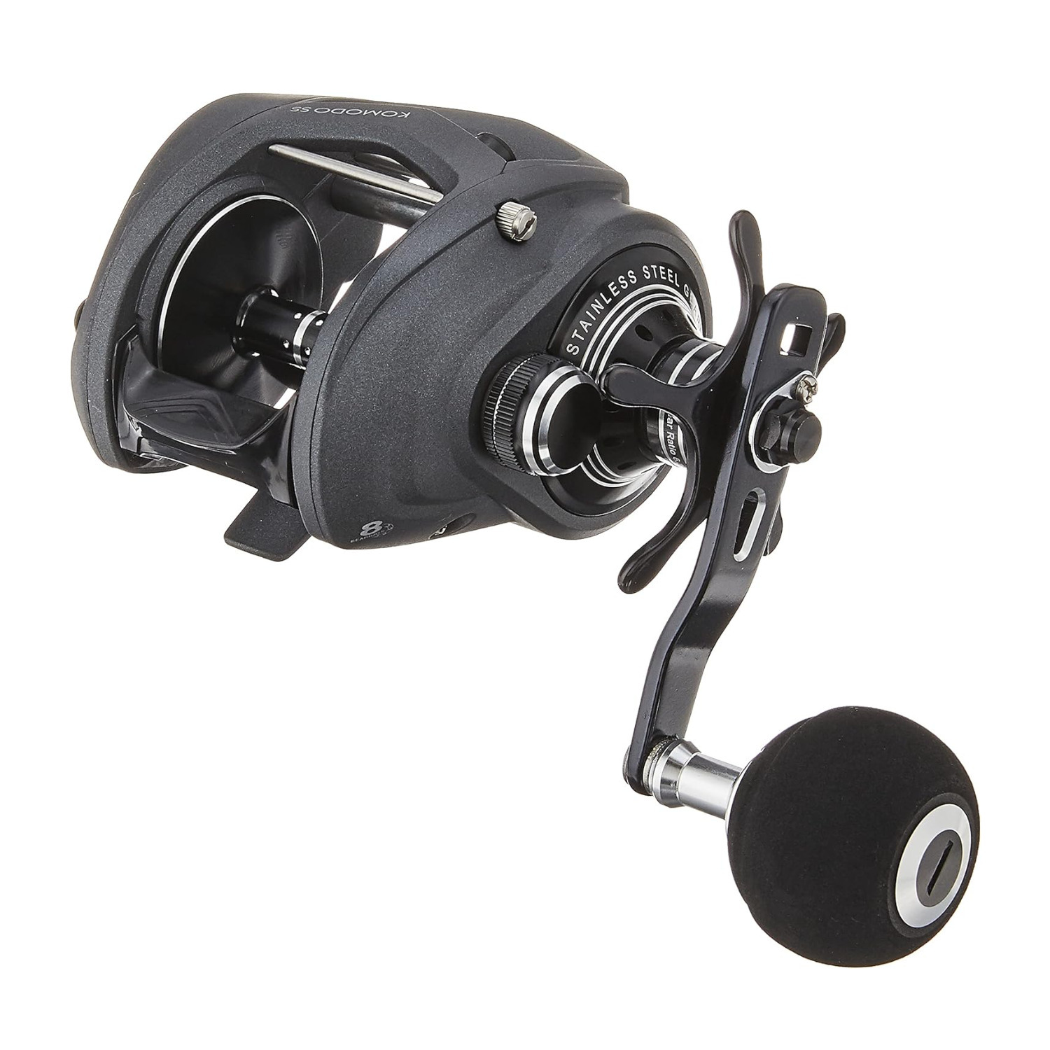 Okuma Komodo SS 400 Series Power Handle Low Profile Baitcaster, Right Hand