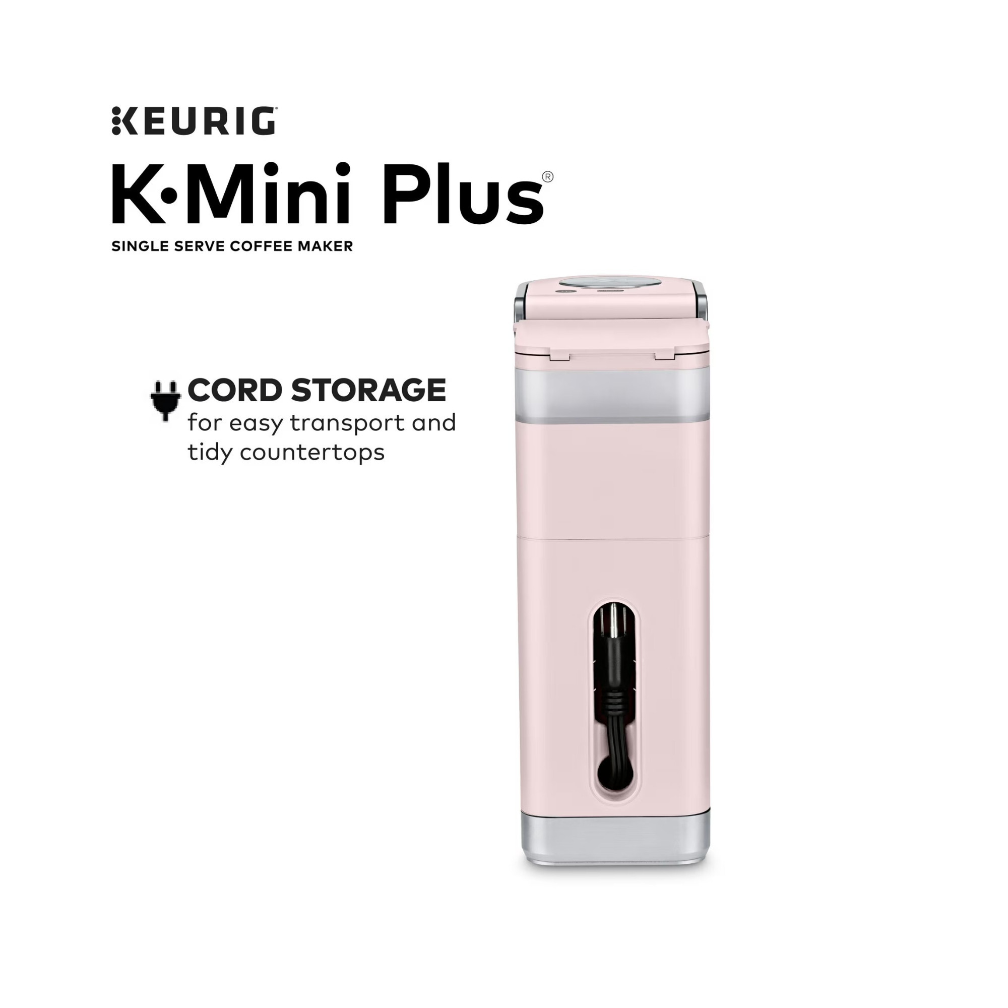 Keurig K-Mini Plus Single Serve Coffee Maker (Dusty Rose