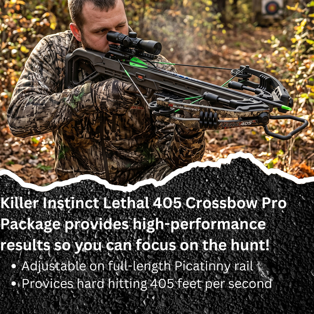 Killer Instinct Lethal 405 Scope Crossbow Package 4x32 Crossbow