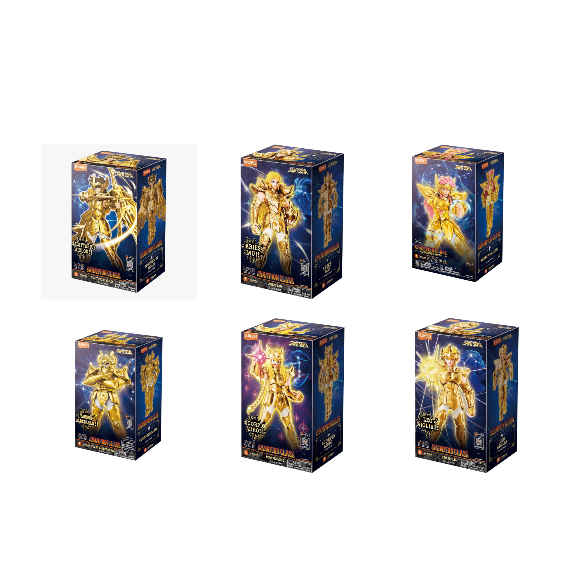 BLOKEES Saint Seiya: Aries, Leo, Scorpio, Sagittarius, Taurus
