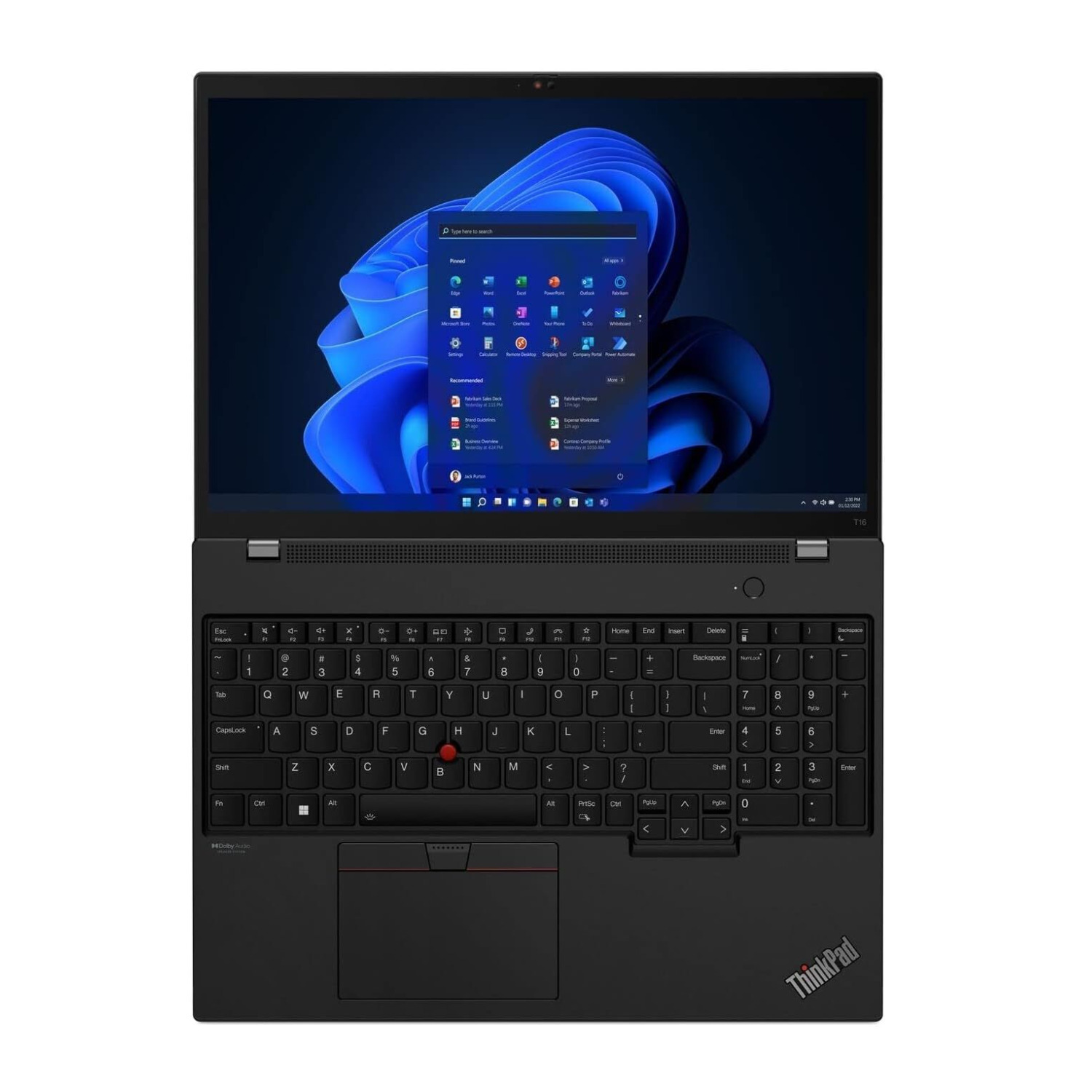 Lenovo ThinkPad T16 Gen 1 16-Inch WUXGA Intel Core i5-1240P 32GB